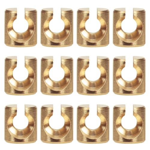 Atesilor 12 Pcs Throttle and Idle Cable Ferrules for Harley Davidson 19822017 Carburetor Throttle Cable End Nut Replacement 5650876 - Image 1