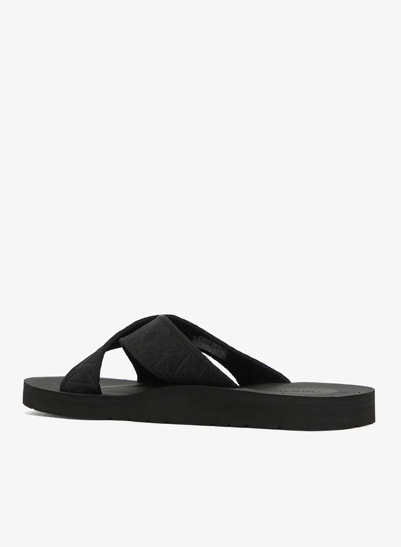 Calvin Klein  Leonidas - Logo Webbing Sandals for Men | Best Price UAE
