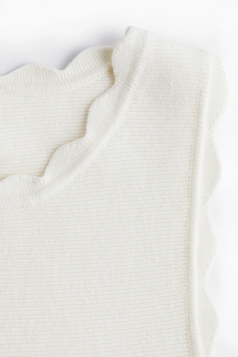 H&M Scalloped mini dress
