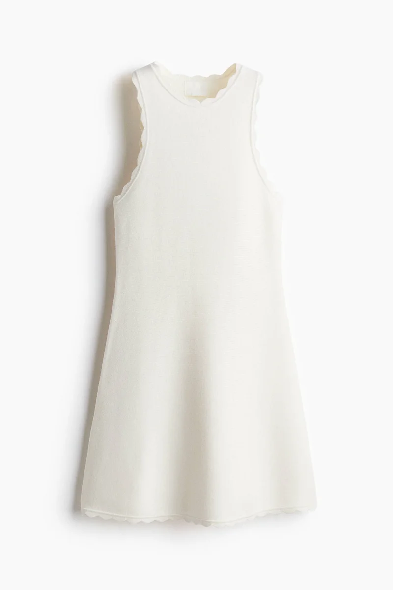 H&M Scalloped mini dress