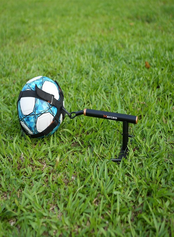 Xerceo 3 in 1 Soccer Training Aid, Inground Soccer Kick Touch Trainer, Hands Free Soccer Kick Trainer and Handle Soccer Kick Trainer for Kids(Fits Ball Size 4 and 5) - Image 1