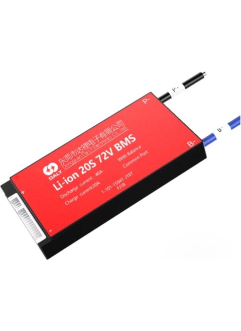 Bms Li Ion 20S 72V 40A Balanced Common Port