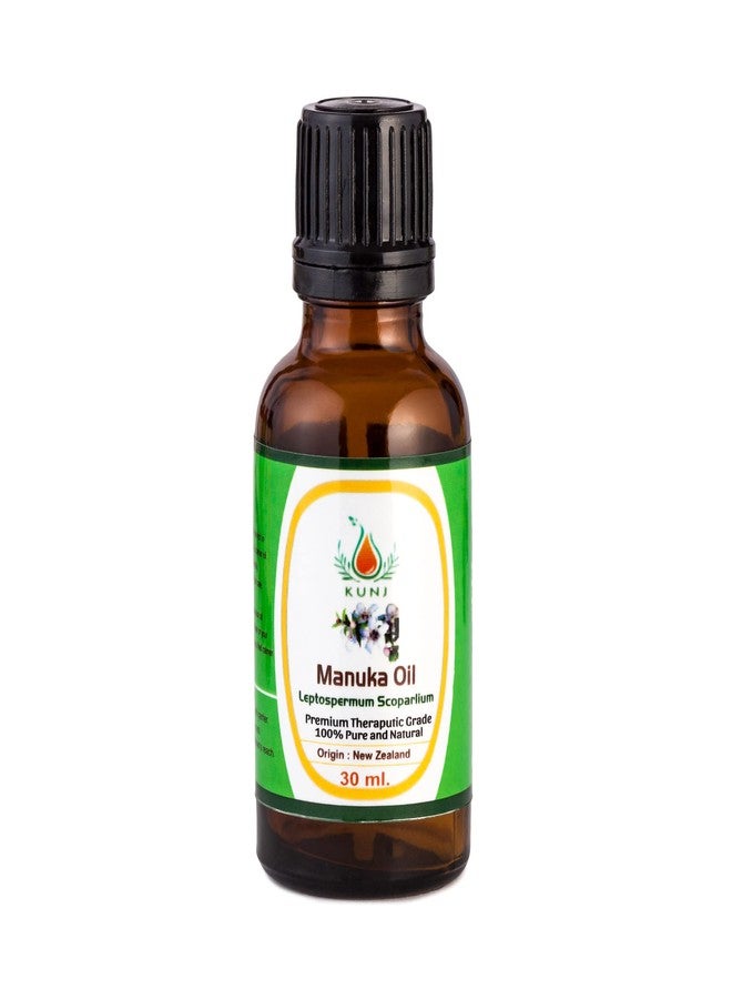 KUNJ Manuka Essential Oil (Leptospermum scoparium) 30ML - 100% Pure & Natural, Undiluted, Steam Distilled - Therapeutic Grade Oil for Skin, Hair, Oily Skin, Brittle Nails, Aromatherapy & Diffuser - Image 2