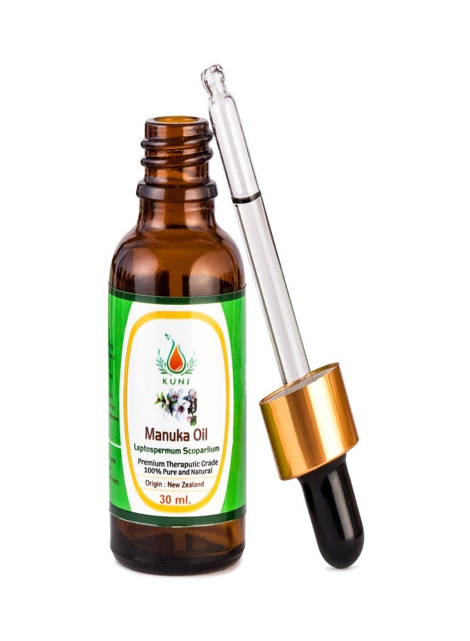 KUNJ Manuka Essential Oil (Leptospermum scoparium) 30ML - 100% Pure & Natural, Undiluted, Steam Distilled - Therapeutic Grade Oil for Skin, Hair, Oily Skin, Brittle Nails, Aromatherapy & Diffuser - Image 3