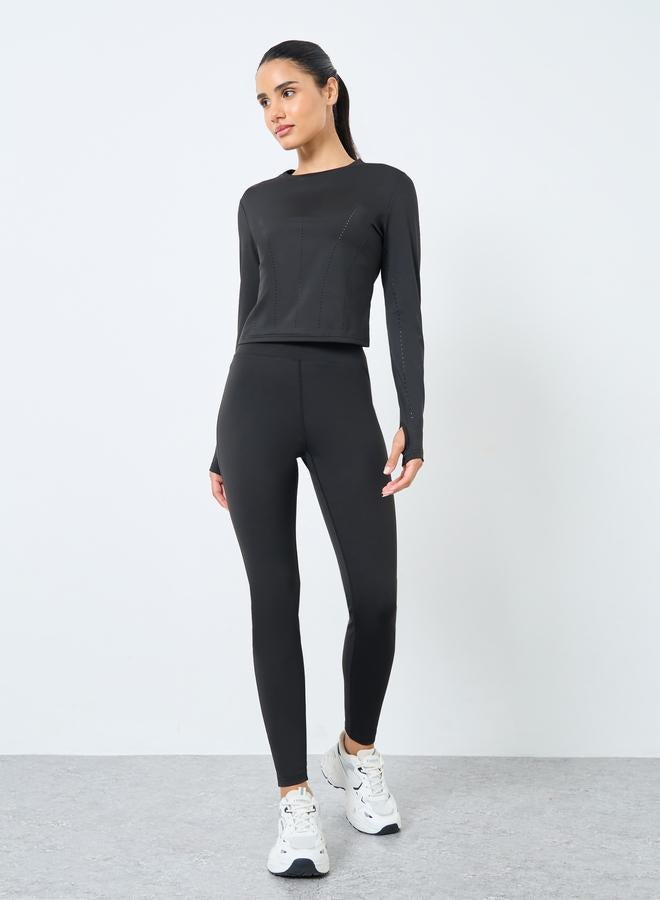 ستايلي اكتيف طقم من ليقنز وبلوزة - Image 1