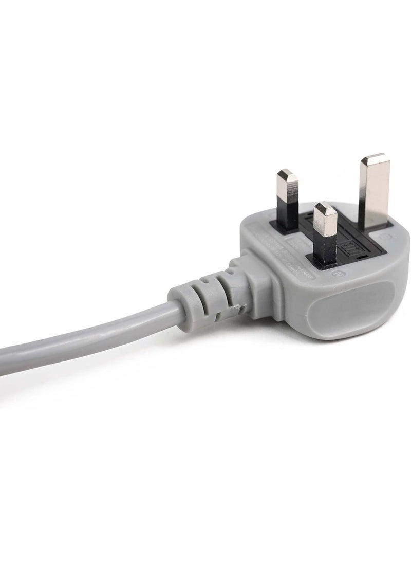 تيسو توصيلة كهربائية TESO شديدة التحمل بطول 2 متر - 3 منافذ طاقة عالمية و 6 منافذ شحن USB سريعة - أسود - Image 4