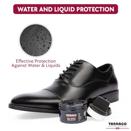 Tarrago Self Shine Shoe Polish with Applicator – Quick Shine Shoe Cream for Leather Boots and Shoes - 1.76 Fl. Oz – Navy #17 - Image 3
