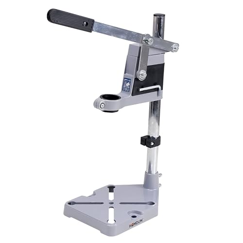 Homdum Procut Drill Machine Stand 400 millimeters, 350 Watts - Mini Stand Drill - Bench Press Jig for electric Hand drill - Adjustable Collet upto 43mm - Drilling Depth upto 60mm, Blue, Black - Image 1