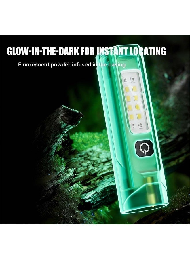 hilimse Rechargeable Flashlight with Red Laser Pointer, Magnetic 3-Mode LED Torch - Image 3