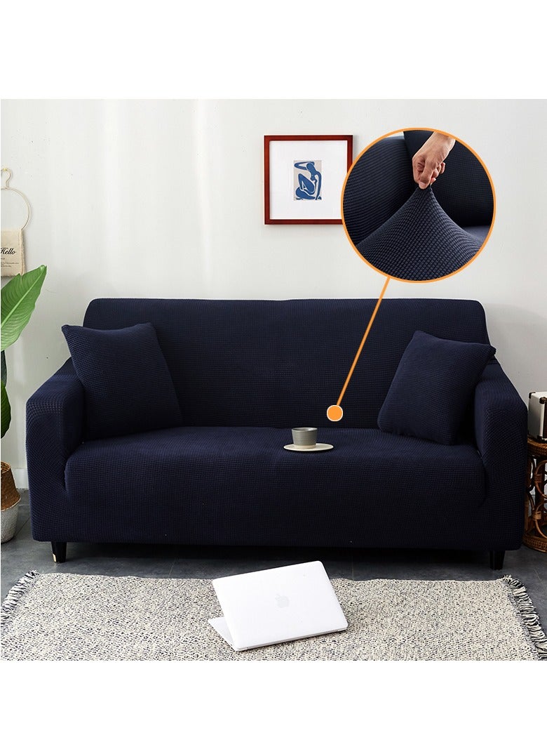 DUNISO Two-seater Sofa Cover,High weight fully wrapped elastic sofa cover with Corn silk fabric,Sofa protective cover, anti slip cover, furniture protector,Suitable for various places,for Kids,pet,whole family rest on top of it - Image 1