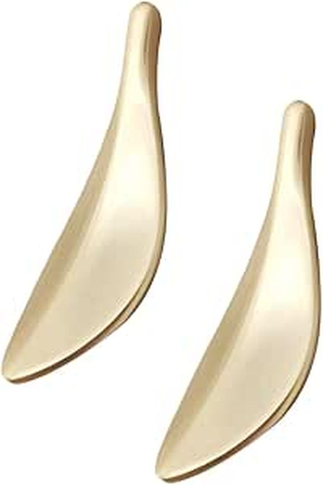 2Pcs Gold Leaf Shaped Cabinet Handles Zinc Alloy Drawer Pulls for Kitchen Wardrobe Bathroom - Image 1