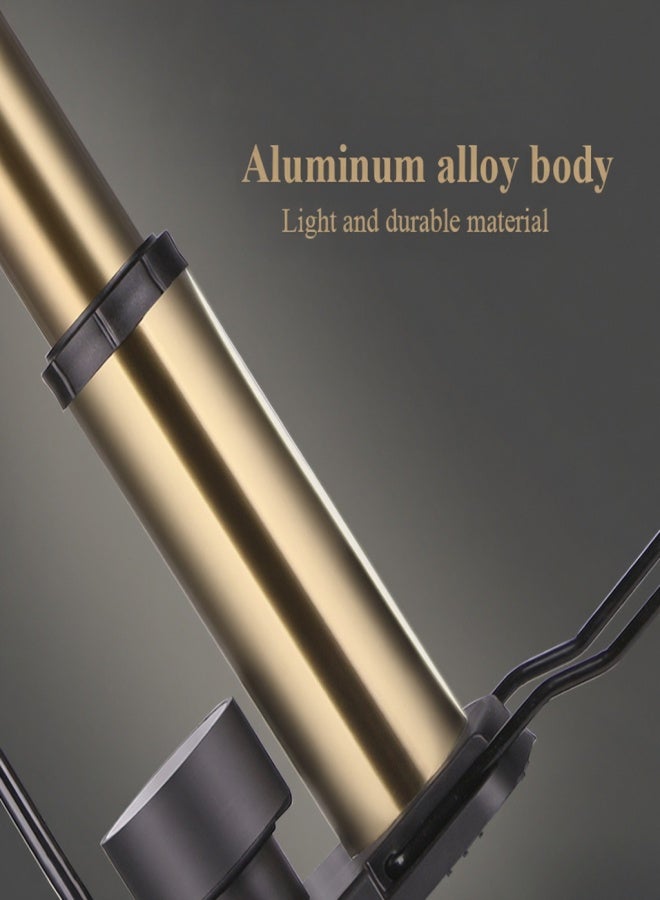 ويل آب مضخة هواء للدراجات عالية الضغط من WHEEL UP، بقوة 160 رطل لكل بوصة مربعة، مناسبة للدراجات الجبلية، مضخة محمولة مزودة بمقياس ضغط، مضخة هواء خفيفة الوزن للغاية - Image 5