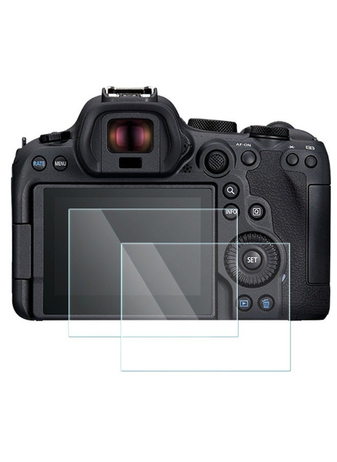 SJet - 2 PACK Screen Protector for Canon EOS R6 R6 Mark II R6 II R62 Tempered Glass Cover 0.3mm 9H Hardness Anti-Scrach Anti-Bubble - Image 1
