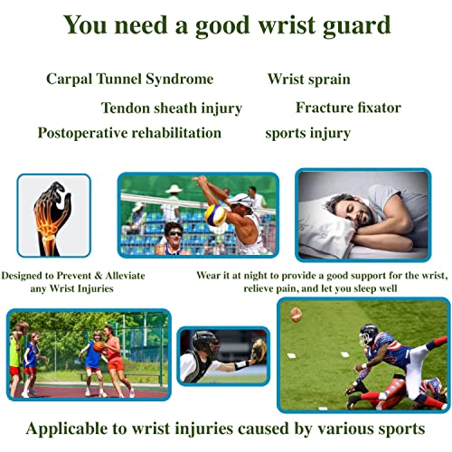 NAGSOFE Wrist Brace for Carpal Tunnel Relief Night Support Hand Brace with 2 Stays for Women Men Adjustable Wrist Support Splint for Right Left Hands for Tendonitis Arthritis Sprains - Image 5