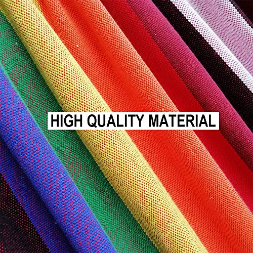 GOCAN Brazilian Single Hammock 1 Person Canvas 200X100cm Total Length 310cm Load 250kg Cotton Hammock for Garden Backyard Outdoor and Indoor - Image 2