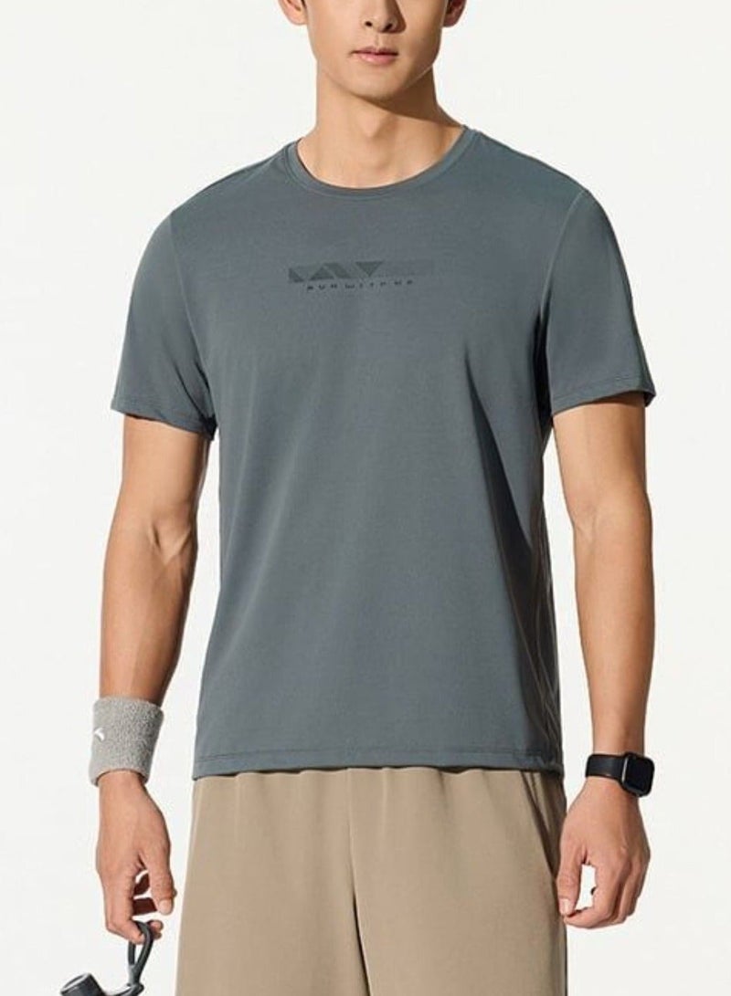 انتا تي شيرت جري بأكمام قصيرة وقصّة عادية - Image 1