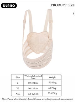 DUNISO Maternity Belt, Belly Band with Adjustable Breathable Circumference and Shoulder Girdle, Pregnancy Support Band for Relieve Back and Waist Pelvic Pain, Pregnancy Must Haves for Pregnant Women  - Image 4