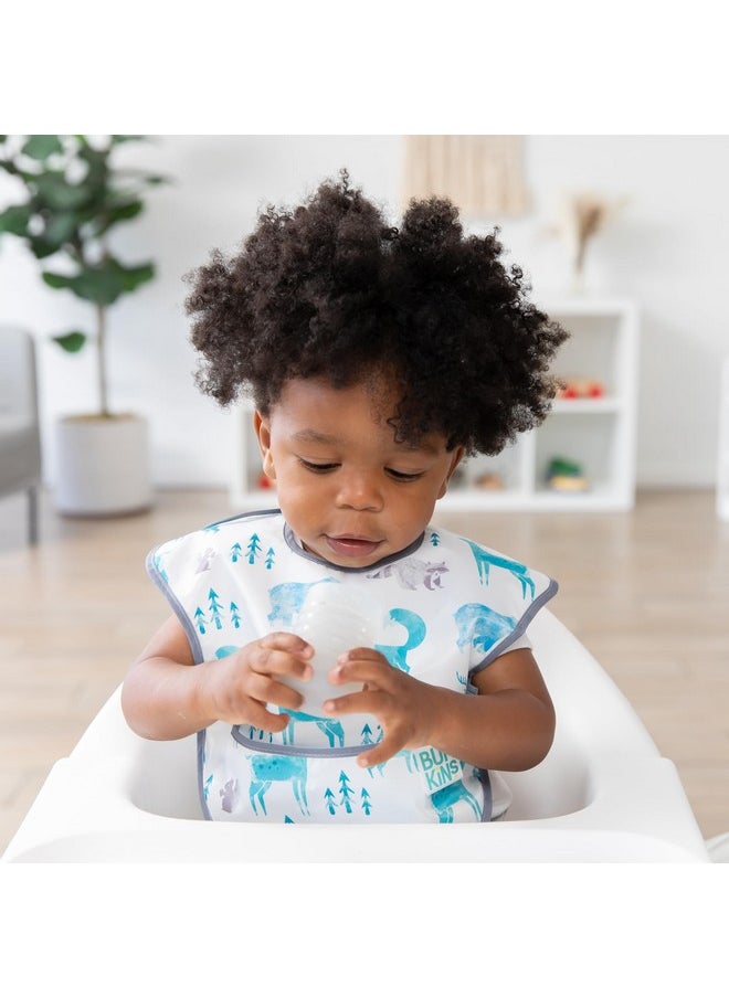 BUMKiNs - Bibs For Girl Or Boy, Superbib Baby And Toddler For 6-24 Months, Essential Must Have For Eating, Feeding, Baby Led Weaning Supplies, Mess Saving, 3-Pk - Image 1