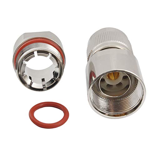 eifagur （Pack of 2） Connector PL-259 UHF Male 1/2" for Corrugated Copper Standard Andrew Heliax RF Cable - Image 3