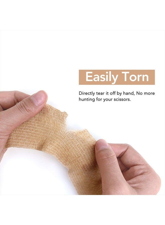 Risen Cohesive Bandage 2” x 5 Yards, 6 Rolls, Self Adherent Wrap Medical Tape, Adhesive Flexible Breathable First Aid Gauze Ideal for Stretch Athletic - Image 4
