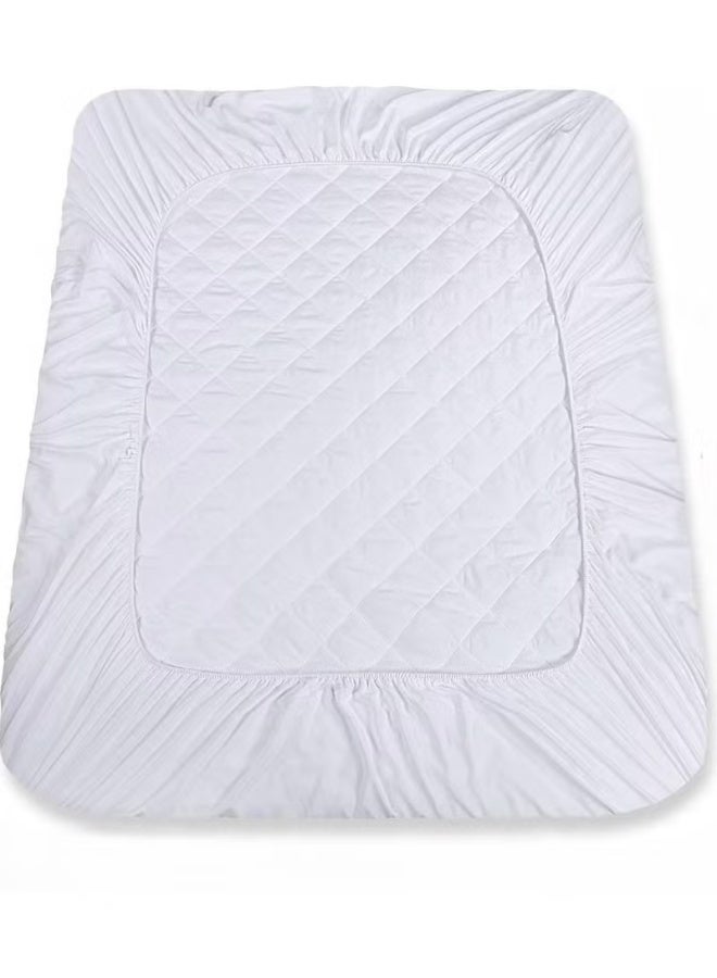 Pearl Coast Hotel Quality Mattress Protector 150 x 200 cm – 150 GSM, 180 Thread Count, Soft & Breathable, Hypoallergenic & Easy Care Pad Cover - Image 2