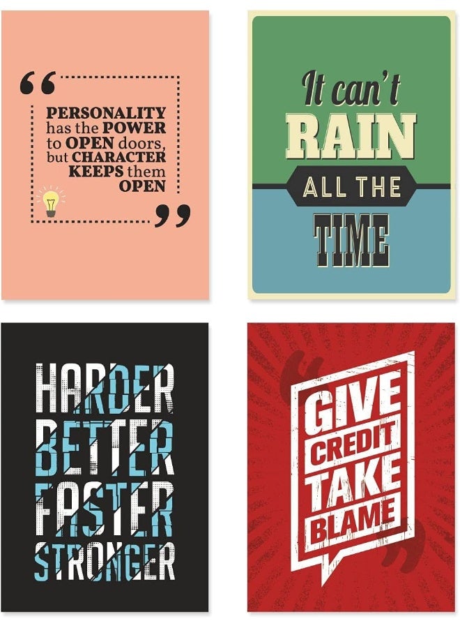 Paper Plane Design PAPER PLANE DESIGN Quote and Motivational Poster Set of 10 (Size 45 x 30 cm) - Image 3