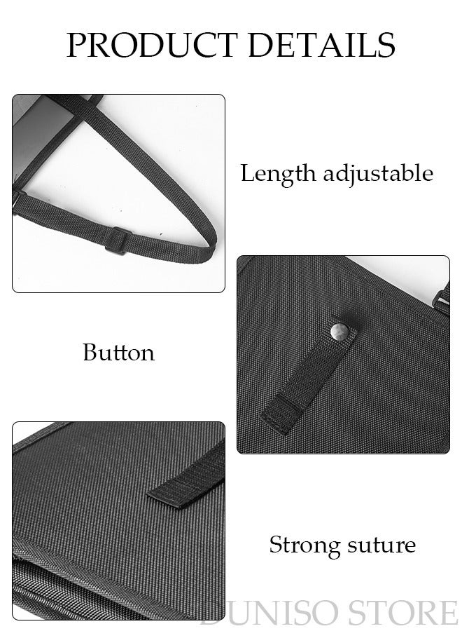 Generic Collapsible Car Back Seat Organizer Hanging Faux Leather Car Storage Bag Compatible with Most Vehicles Interior Accessories Organizer - Image 5