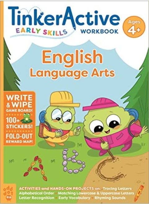 Tinkeractive Early Skills English Language Arts Workbook Ages 4 by Kate Avino Paperback
