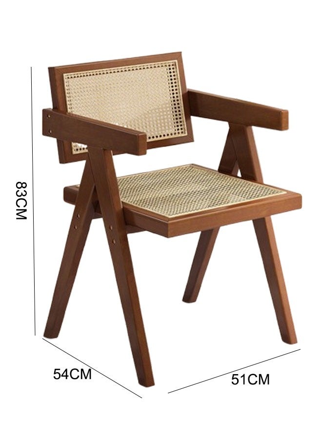 Generic Modern Chair Kitchen Chairs  Dining Chair  Home Chair  Modern Dining Chair  Vintage Chair  Solid Wood Rattan Chair With Rattan Seat And Back for Home Office Living Room and Dining Room  - Image 2