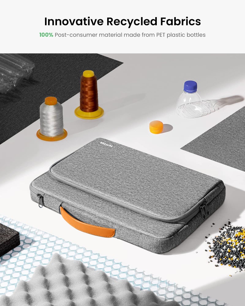 tomtoc 360 Protective Laptop Carrying Case for 2025 13-inch MacBook Air M4/A3240 M3/A3113 M2/A2681 M1/A2337, MacBook Pro M2/A2686 M1/A2337, iPad Pro M4 & iPad Air M3, Water-Resistant Laptop Bag - Image 5