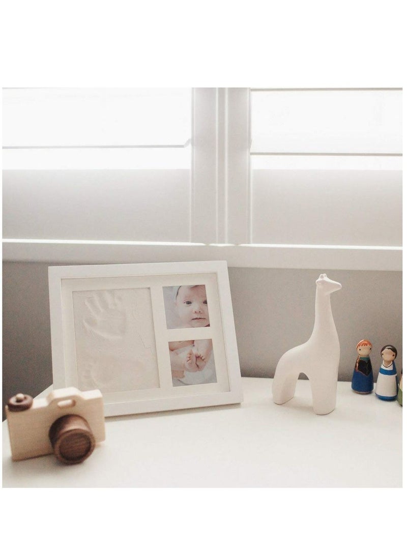 كاست ويف مجموعة أدوات صنع بصمات اليد والقدم للأطفال ، تذكار لحديثي الولادة من الأولاد والبنات ، هدايا للفتيات الصغيرات وهدايا الأطفال الصغار ، هدايا مخصصة لحفلات استقبال المولود ، إطارات صور فنية للذاكرة لتسجي - Image 3