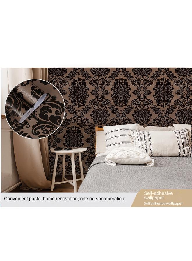 Bluejw Retro European-style Self-adhesive Wallpaper Wallpaper Living Room Self-adhesive Wallpaper Living Room Damascus Wallpaper Manufacturers - Image 1