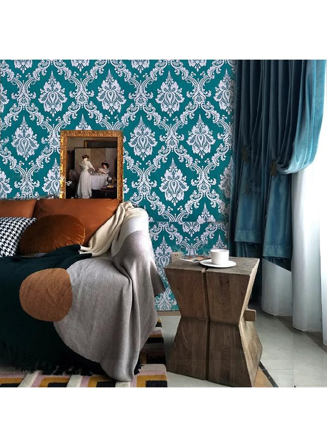 Bluejw Retro European-style Self-adhesive Wallpaper Wallpaper Living Room Self-adhesive Wallpaper Living Room Damascus Wallpaper Manufacturers - Image 5
