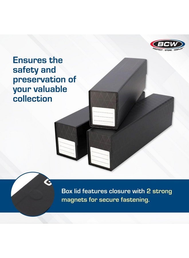 BCW QuickFold Card Storage Box for Sleeved Cards - 3 Pack - Not for Toploaders - Magnetic Closure - Holds 500-1200 Sleeved or Unsleeved Cards - MTG Card Storage - Image 5