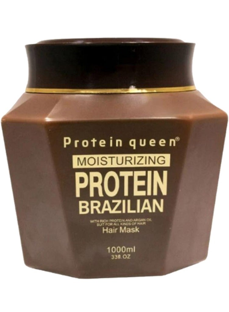 بروتين كوين ماسك الشعر البرازيلي بالبروتين المرطب 1000 مل - Image 1