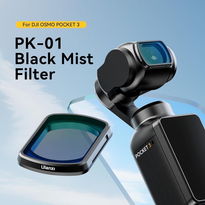 Ulanzi ULANZI PK01 Black Mist Filter for DJI Osmo Pocket 3 Magnetic HD Optical Glass Aluminum Frame Ultra Lightweight Only 12g DoubleCoating Beauty Soft Filters Vlog Video Accessory for Pocket 3 - Image 2