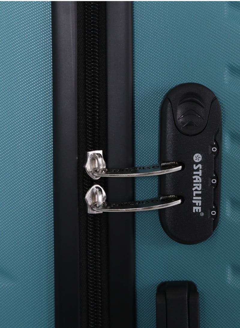 STARLIFE 3 Piece ABS Hard side Trolley Luggage Set Spinner Wheels with Number Lock - Image 4