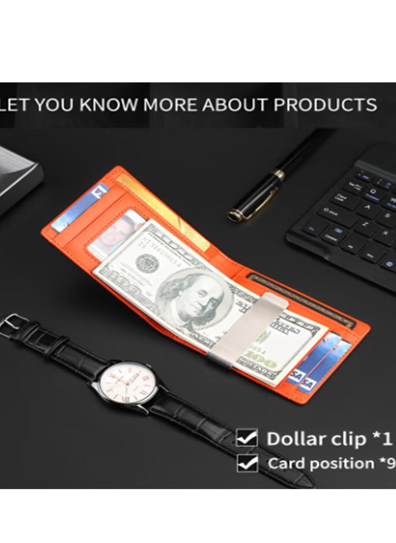 Skycare Slim Wallets for Men - Leather Money Clip Mens Wallet  - Image 3