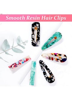 cridoz 30 Pcs Acrylic Resin Barrettes, Cridoz Barrettes and Pearl Hair Clips for Women, Banges Hair Accessories  - Image 4