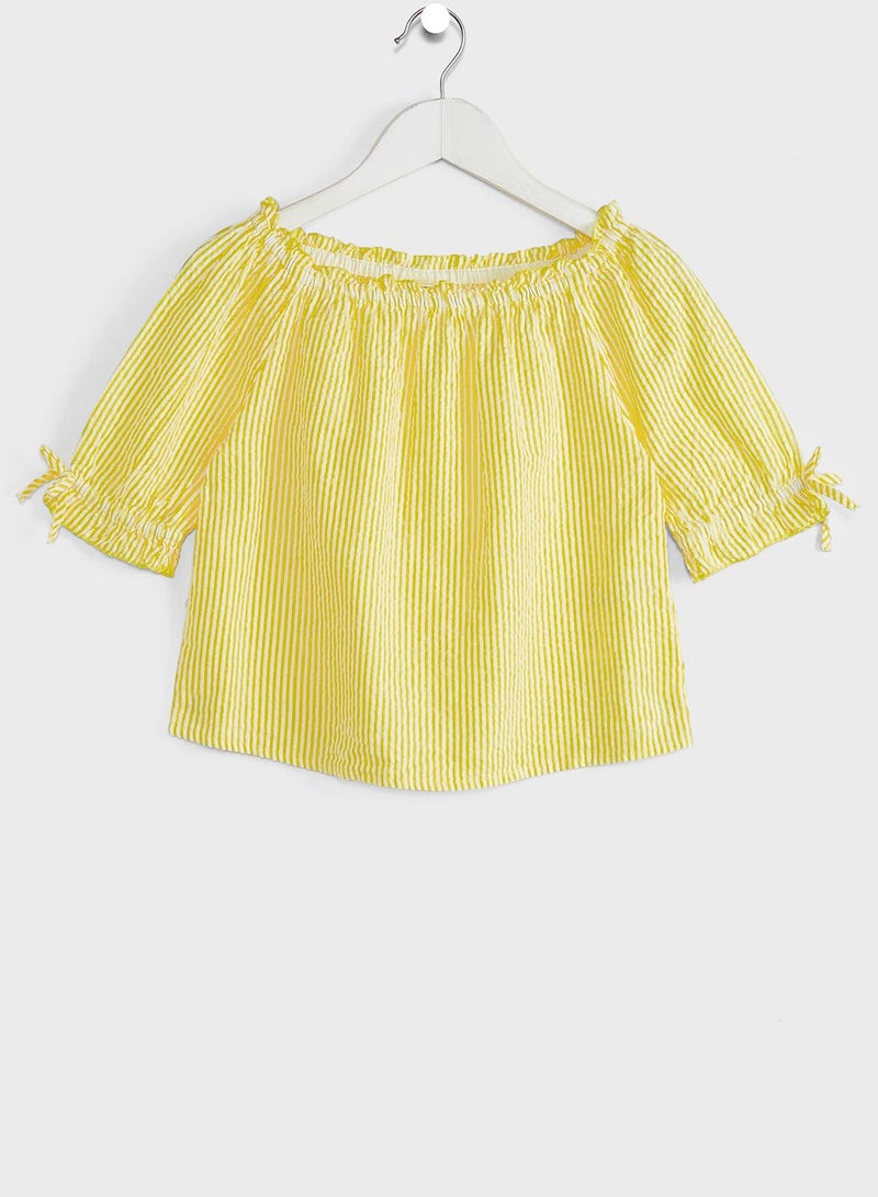 بيسيك إكس إكس بلوزة بطبعات مربعات - Image 1