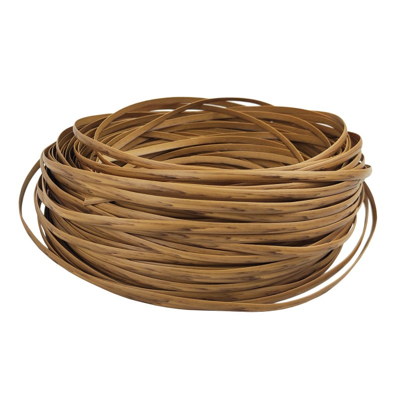 Feyart 40m/131ft 7mm Light Wood Wicker Repair Kit, PE Rattan Repair Kit for Wicker Chair Fixing, Patio Furniture Repair - Image 1