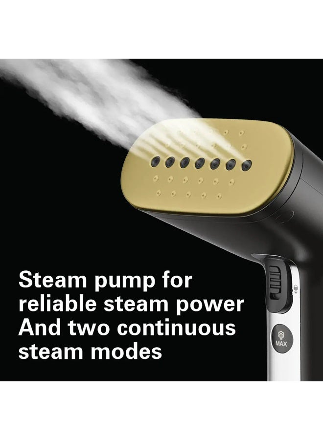 هاميلتون مكواة بخار هاميلتون بيتش الاحترافية المحمولة (Hamilton Beach Professional Garment Steamer 11590-ME) — قوة 1740 واط | بخار 28 غ/د | خزان 300 مل | قاعدة سيراميك - Image 5
