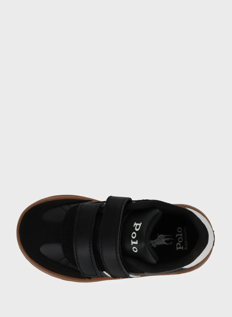 بولو رالف لورين Kids Heritage Court III T-Toe Ez Low Top Sneakers