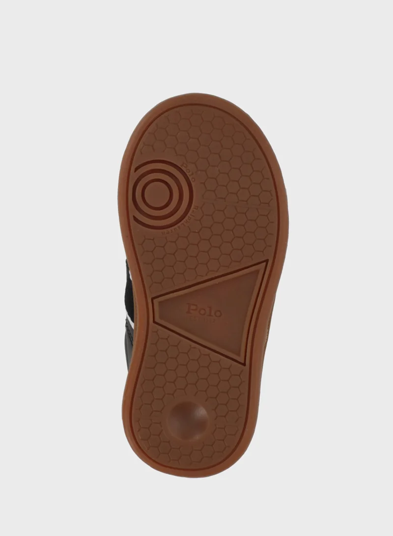بولو رالف لورين Kids Heritage Court III T-Toe Ez Low Top Sneakers