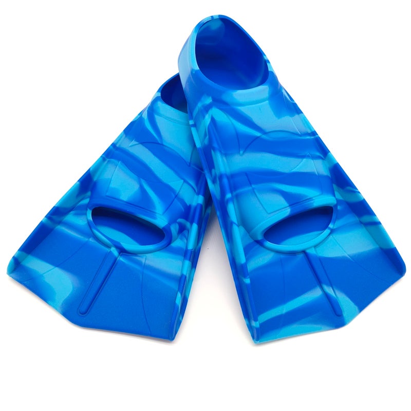 Gugmoy Swimming Training Fins,Kids Swim Fins,Comfortable Swimming Flippers Suitable for Children,Beginners,Girls,Boys,Adults (S, 2Z-BlueBlue) - Image 1