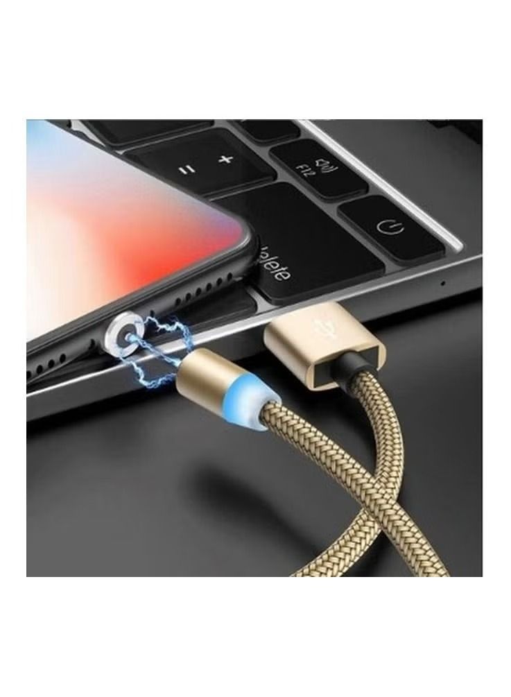 إيف كابل مغناطيسي من النوع C ذهبي - Image 2