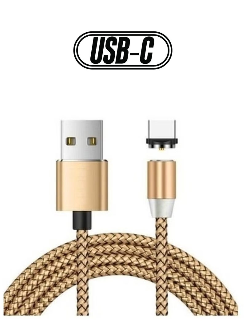 إيف كابل مغناطيسي من النوع C ذهبي - Image 1