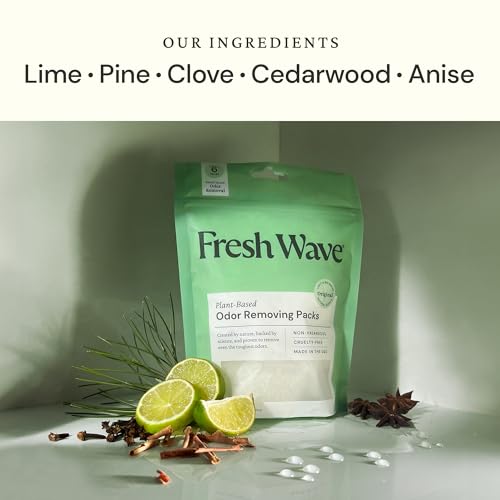 Fresh Wave Original Odor Eliminating & Deodorizing Packs - Bag of 6 & Fresh Pod Case - Safer Odor Relief for Small Spaces, Natural Plant-Based Odor Eliminator, Odor Absorbers for Home - Image 2