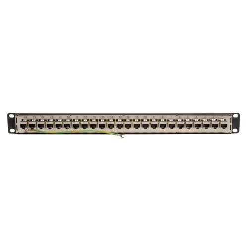 Tripp Lite 24-Port Cat6 / Cat5 Patch Panel STP Shielded RJ45 Ethernet 1U Rackmount TAA (N254-024-SH),Black - Image 2