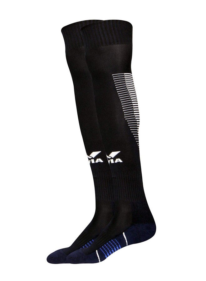 Nivia Nivia Polyester Soccer Socks / Stockings (Navy Blue, S) | For Men & Women | Knee Length Long Stockings | For Football Soccer & Other Sports  - Image 1